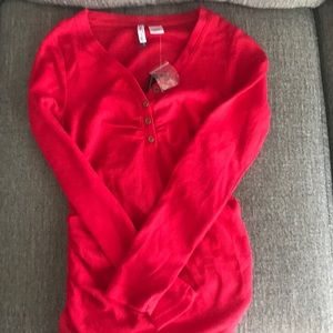 Lightweight waffle Maternity long sleeve